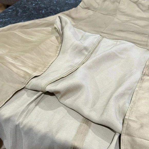 Banana Republic factory SLUB SATIN PLEATED MIDI DRESS - Picture 7 of 8